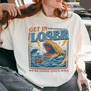 Get In Loser We’re Doing God’s Will Retro Faith T-Shirt